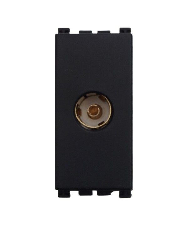 ETTROIT Connettore Presa TV Terminale Femmina Colore Nero Compatibile Con Vimar Arke
