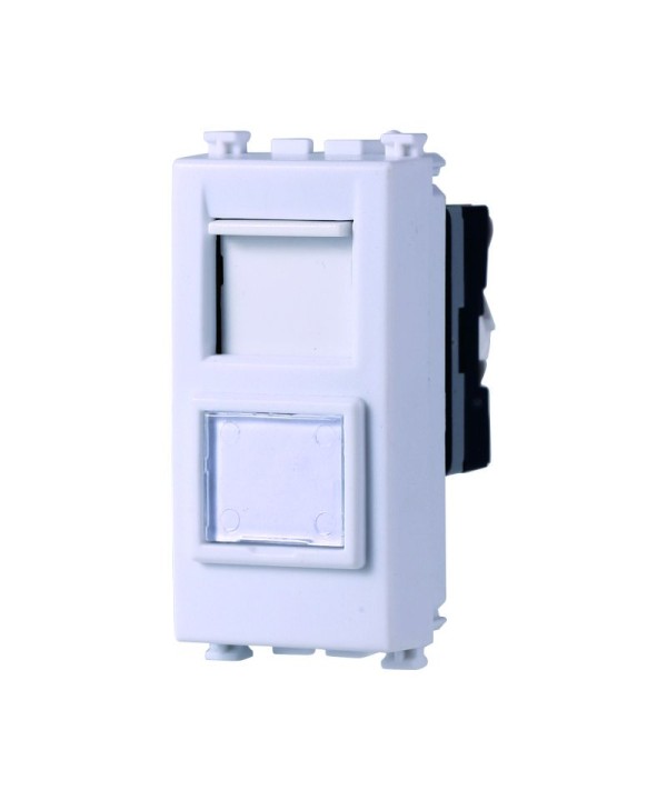 ETTROIT Connettore Rete Presa Dati RJ45 CAT5E Colore Bianco Compatibile Con Vimar Arke