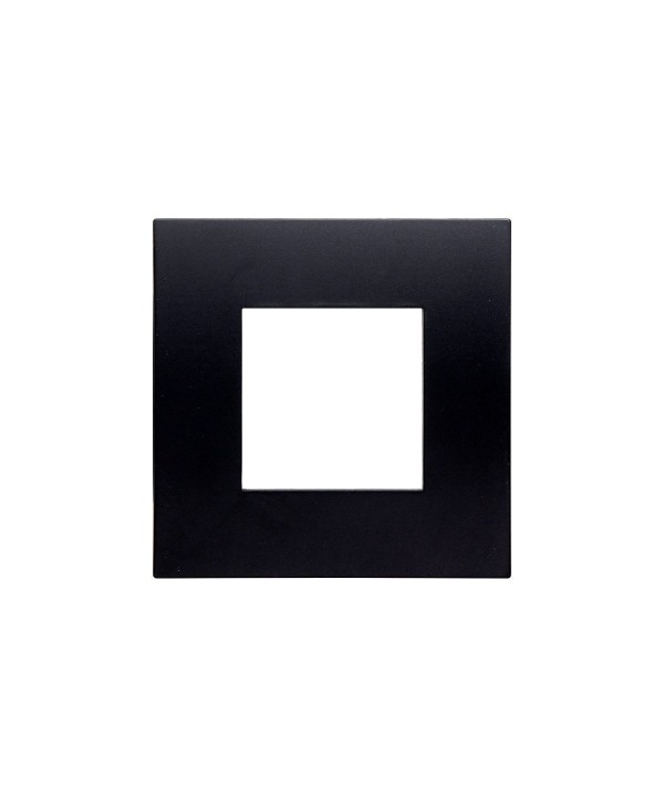 ETTROIT Placca Plastica Serie Venus 2P Colore Nero Compatibile Con Vimar Arke
