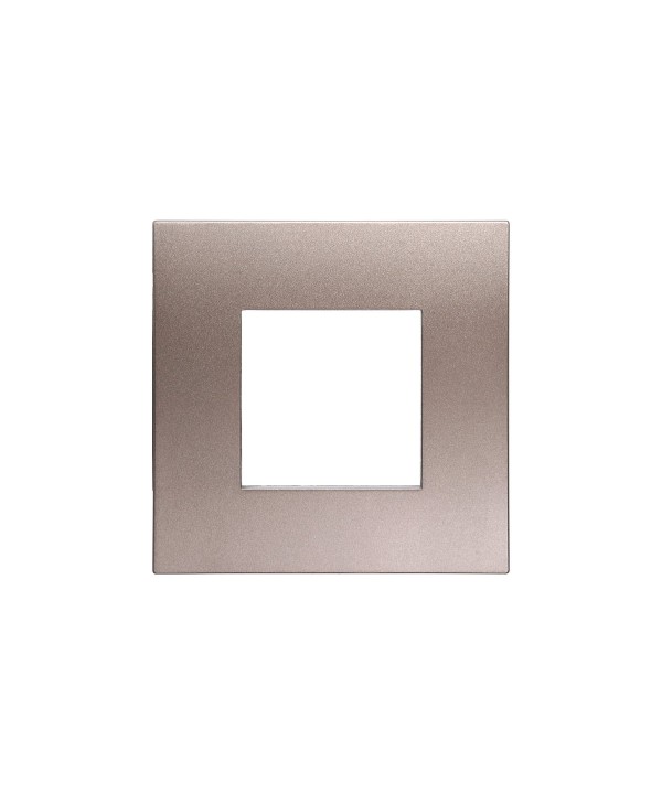 ETTROIT Placca Plastica Serie Venus 2P Colore Bronzo Compatibile Con Vimar Arke