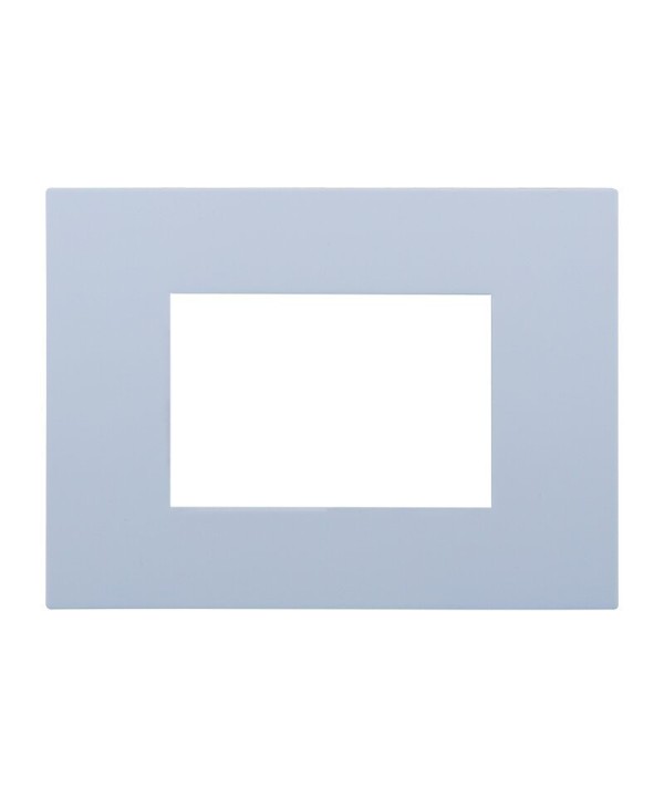 ETTROIT Placca Plastica Serie Venus 3P Colore Bianco Compatibile Con Vimar Arke