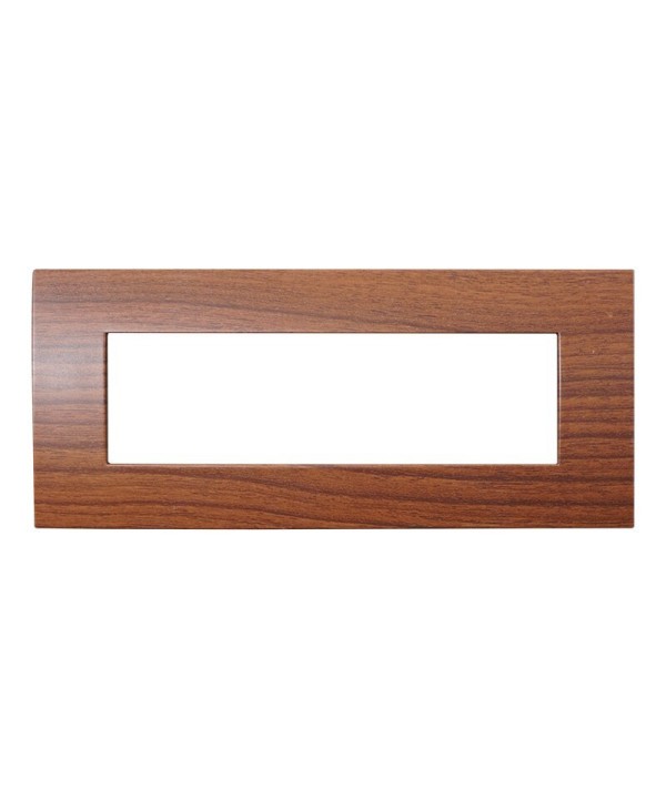 ETTROIT Placca Plastica Serie Venus 7P Colore Radica Compatibile Con Vimar Arke