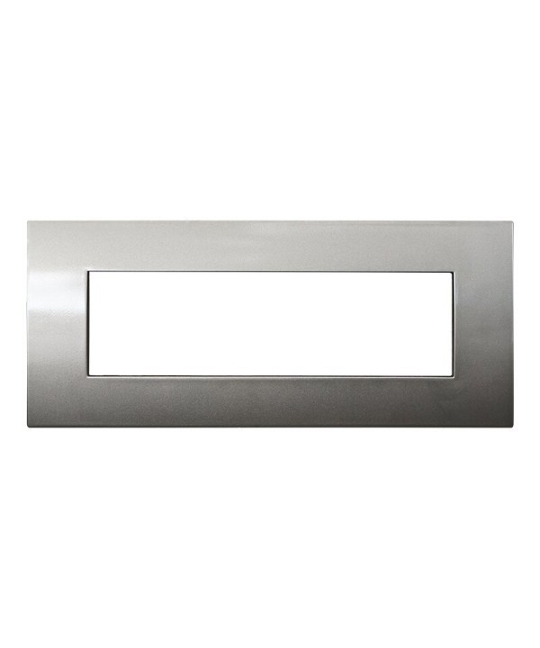 ETTROIT Placca Plastica Serie Venus 7P Colore Bronzo Compatibile Con Vimar Arke