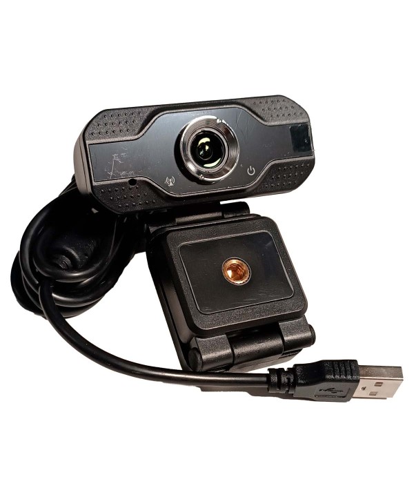 Webcam a Clip Full HD 1080p 30FPS Plug N Play Compatibile con Windows 10 IOS Android con Microfono Integrato