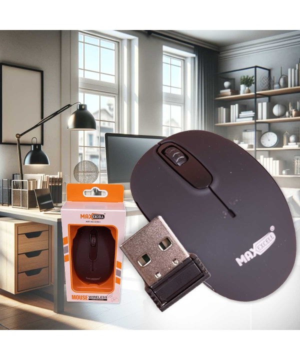 Mouse Wireless da Ufficio Lavoro Navigare Mouse Senza Filo con Design Leggera e Compatto Perfetto per Viaggio Modello Classico A