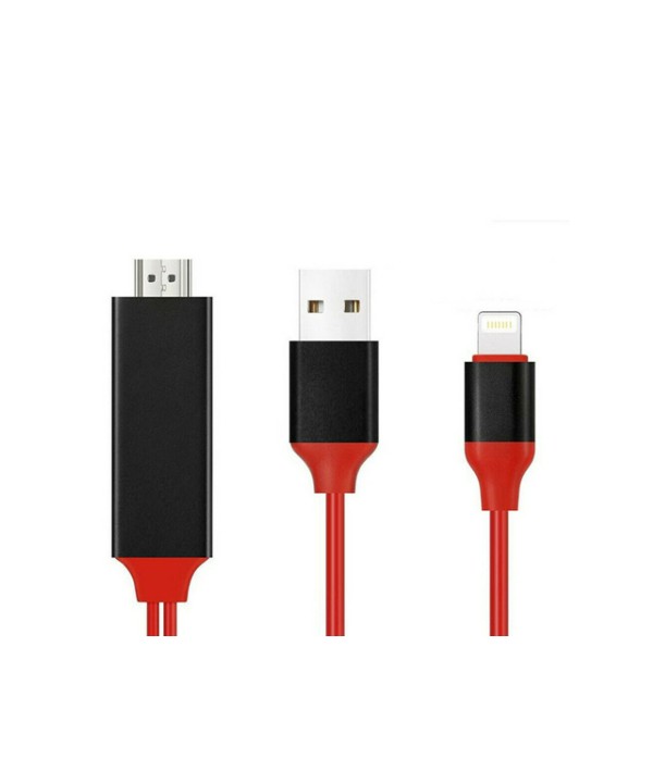 Adattatore Da Lightning A HDMI HDTV Cavo 2 Metri Per Smartphone Android A TV Monitor Proiettore