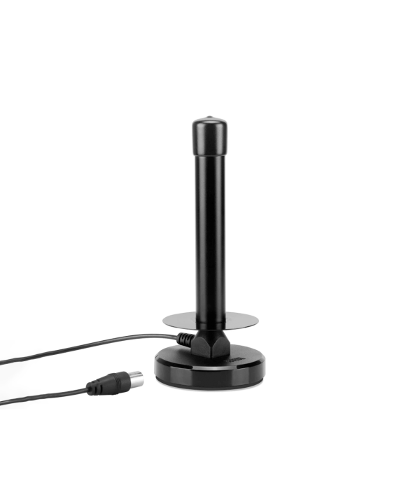 Antenna TV Interna Antenna Portatile DVB-T 30dB Base Magnetica Cavo 1,5M