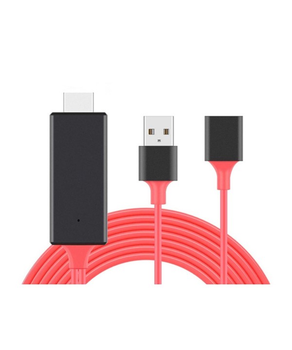 Adattatore Da USB Femmina A HDMI HDTV Cavo 2 Metri Per Smartphone Tablet A TV Monitor Proiettore