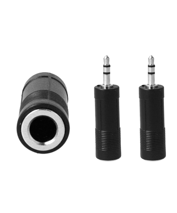 2 Pezzi Convertitore Adattatore Audio Stereo da 6,35mm Femmina a 3,5mm Maschio