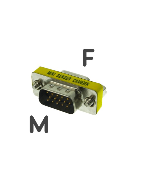 Convertitore Adattatore Video VGA 15P Da Femmina a Maschio