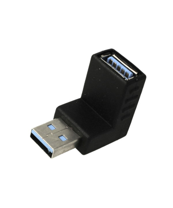 Convertitore Adattatore da USB 3.0 Femmina a USB Maschio Forma L 90 Gradi