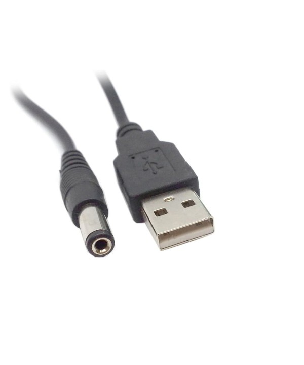 Cavo Di Alimentazione Cavo DI Ricarica USB DC 5,5X2,5mm Lunga 1M