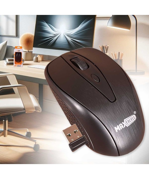 Mouse Wireless da Ufficio Lavoro Navigare Mouse Senza Filo con Design Leggera e Compatto Perfetto per Viaggio Modello Classico C