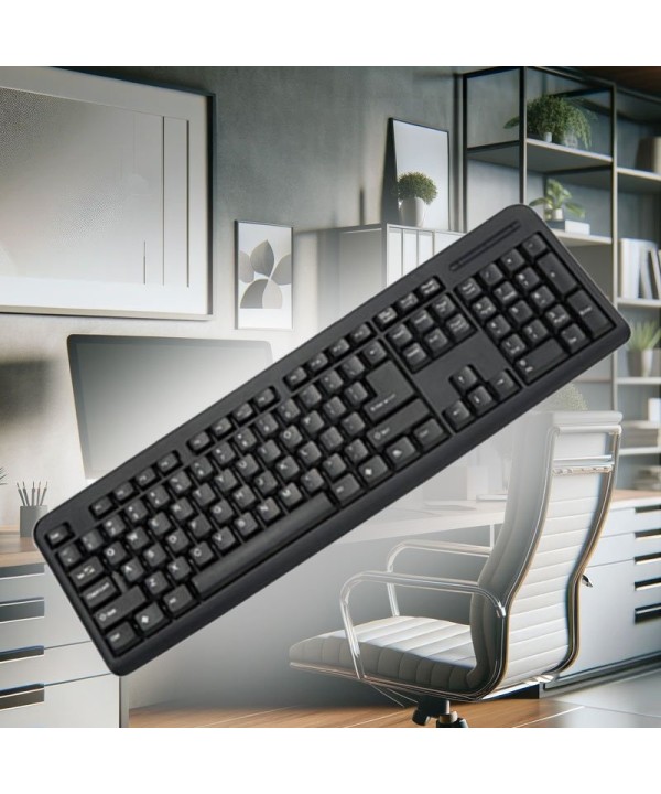 Tastiera USB Cablata Standard con Layout Italiana QWERTY Tasti Durevoli Resistono fino a 30 Milioni di Battute Modello Standard