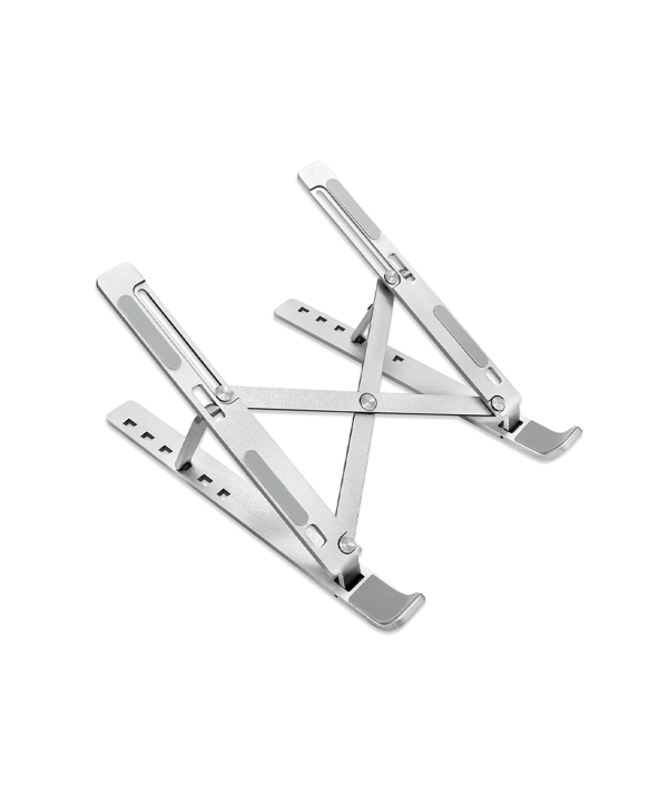 Supporto Notebook In Alluminio Regolabile Supporto Laptop Scrivania Pieghevole Design Ergonomico Stabile