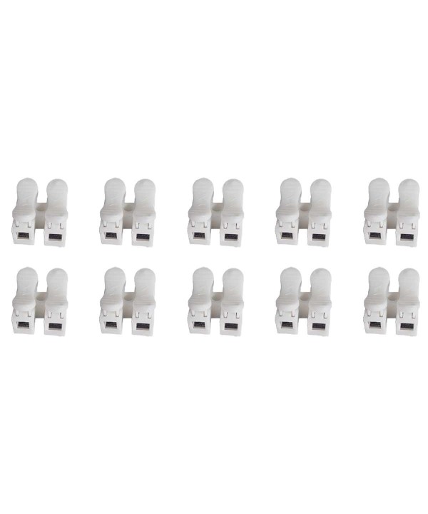 10 Mammut Elettrico Morsetto Connettore Per Cavo Fili Elettrici Con Bottone a Pressione 2X1,5mm