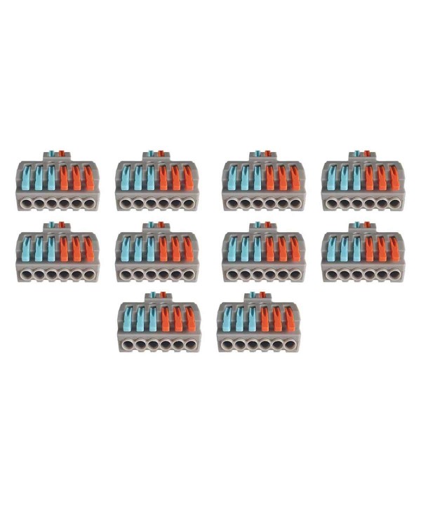 10 Sdoppiatore Elettrico Compatto Connettore Morsetto Elettrico Cavo Connettore 2P-6P