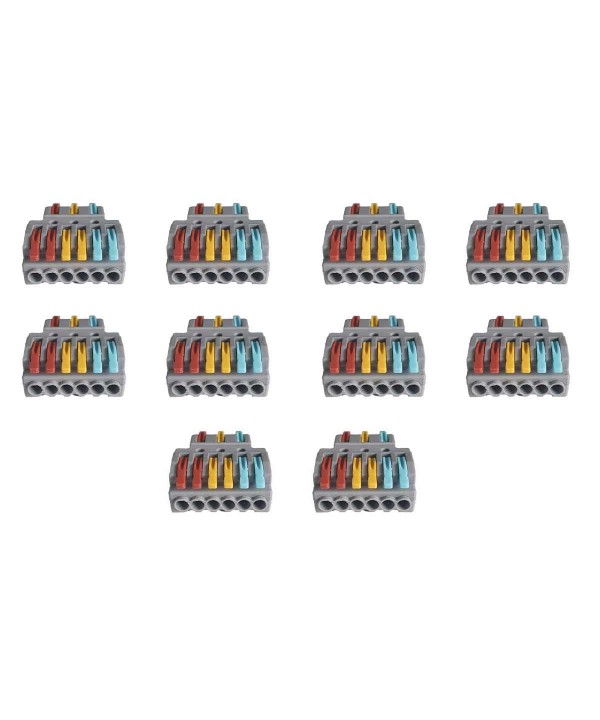 10 Sdoppiatore Elettrico Compatto Connettore Morsetto Elettrico Cavo Connettore 3P-6P