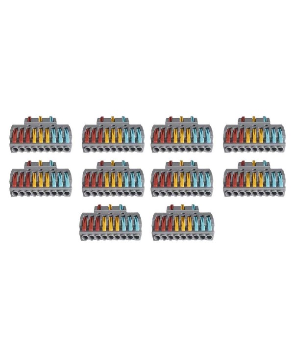 10 Sdoppiatore Elettrico Compatto Connettore Morsetto Elettrico Cavo Connettore 3P-9P