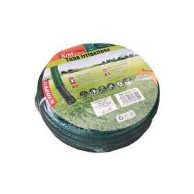 Tubo Irrigazione Retinato 3 Strati Nero Verde 5/8'' 15mm 15 Metri Tubo Flessibile da Giardino