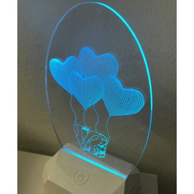 3D Acrilico Forma Ovale Senza Figure (3DA001)