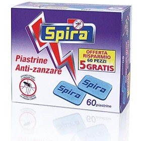 60 Pezzi Piastrine SPIRA Anti Zanzare Ogni Piastra Per 10 Ore Made In Italy