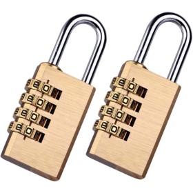 2 Pezzi Lucchetto A Combinazione A 4 Cifre Altezza Anello 20mm Per Valigia Zaino Armadietto Casetta