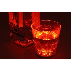 2 PZ Luce Led Sotto Bottiglia Vino Sottobicchiere Colore Rosso Red Ideale Regalo Natalizio Bottle Stickers