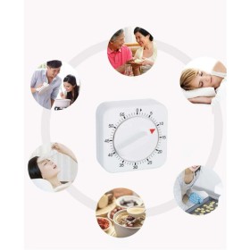 Timer Da Cucina Forma Orologio Quadrato 6,8X6,8cm