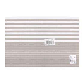4 Pezzi Tovagliette in PVC+Poliestre Antiscivolo Impermeabilie Resistente al Calore e allo Sporco Lavabili 45x30cm Modello 07