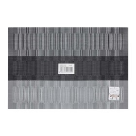 4 Pezzi Tovagliette in PVC+Poliestre Antiscivolo Impermeabilie Resistente al Calore e allo Sporco Lavabili 45x30cm Modello 15