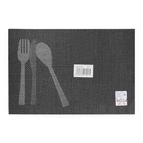 4 Pezzi Tovagliette in PVC+Poliestre Antiscivolo Impermeabilie Resistente al Calore e allo Sporco Lavabili 45x30cm Modello 18