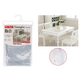 Tovaglia PVC Impermeabile Trasparente Rettangolare 140x160cm