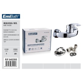 Kit Rubinetto Bagno Doccia Monocomando Miscelatore 150x180mm Argento Cromato