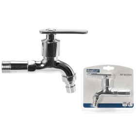 Rubinetto per lavabo a Parete Giardino con Balcone Freddi monocomando Lungo 130mm Acciao Inossidabile Argento Cromato