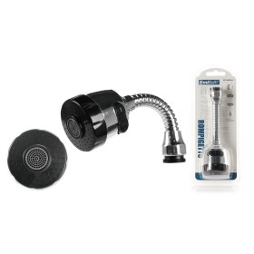 Aeratore Rubinetto Per Lavandino Con Prolunga Cannuccia Flessibile Lungo 5cm 2 Getti Diametro 23mm-50mm