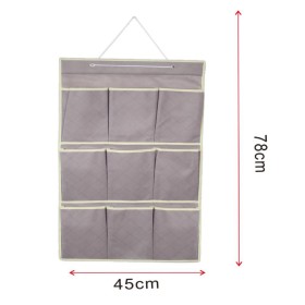 Borsa Portaoggetti da Parete Sacca Portatutto Da Appendere 9 Tasche 45X78cm