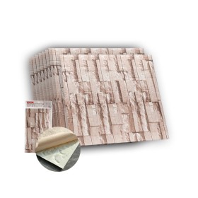 10 PZ Carta da Parati 3D Effetto Mattoni Pannelli Autoadesivi Per Pareti Muri Wallpaper 77X70cm Tot. 5,39mq