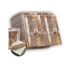 10 PZ Carta da Parati 3D Effetto Mattoni Pannelli Autoadesivi Per Pareti Muri Wallpaper 77X70cm Tot. 5,39mq