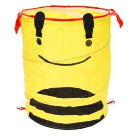 Cesto Portabiancheria Pieghevole Con Maniglia Colore Giallo 35X42mm