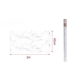 6 Rotoli Carta Adesive Per Mobili 45X200cm Effetto Marmo Carta da Parati Autoadesive Rivestimento PVC Lavabile