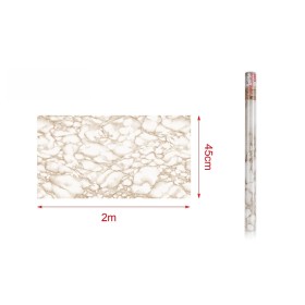 6 Rotoli Carta Adesive Per Mobili 45X200cm Effetto Marmo Carta da Parati Autoadesive Rivestimento PVC Lavabile