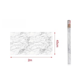 6 Rotoli Carta Adesive Per Mobili 45X200cm Effetto Marmo Carta da Parati Autoadesive Rivestimento PVC Lavabile
