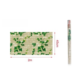 6 Rotoli Carta da Parati Autoadesiva 45X200cm Effetto Mattone Carta Adesive Per Mobili Rivestimento PVC Lavabile