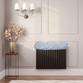 Copritermosifone Stoffa In Cotone Copricalorifero Elasticizzato Bianco Per Termoarredo da 80cm a 150cm Made In Italy