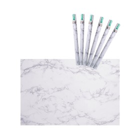6 Rotoli Carta Adesive Per Mobili 45X200cm Effetto Marmo Carta da Parati Autoadesive Rivestimento PVC Lavabile