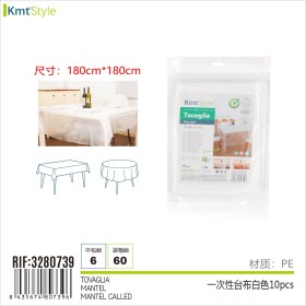 60 Pezzi Tovaglia Usa e Getta per tavoli Rettangolari e Rotondi Tovaglie Monouso  Impermeabili Plastica 180x180cm
