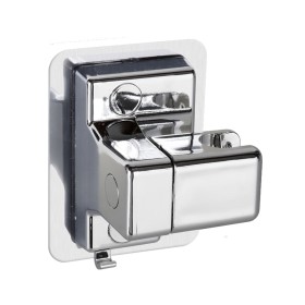 Supporto Soffione Doccia 360° Regolabile - Nessun Foro Necessario - Forte Adesione - Staffa Adesiva in ABS Plastica