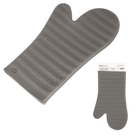 Guanto da Forno in Silicone Resiste al Calore con Impugnatura Robusta 12 X 29cm Max Calore di Contatto: 250 ° C