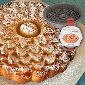 Stampo in Silicone Multiuso per la Torta Antiaderente TermoresistenteDiametro 22cm Altezza 4.5cm Modello B